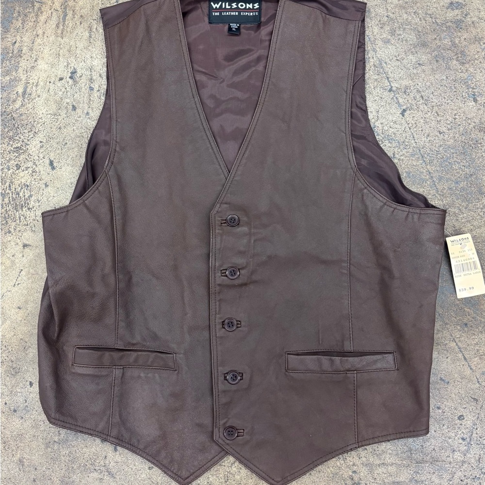 Wilson’s Brown Leather Vest